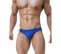 BRAVE PERSON 56 Men's Surf Swim Shorts Beach Briefs, Fashion Bikini Sexy Low Waist, Drak Blue, XL / 32-37