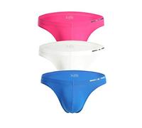 Brave Person Fashion Sports Bikini Underwear Men's Low Waist Briefs 1129 (L：30"-35", Blue/White/Red)