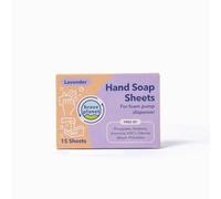 Brave Planet Hand Soap Sheets - Lavender Scent, Eco-Friendly Travel Hand Wash, Biodegradable & Water-Soluble for Camping, Hiking, Airplane, and On-the-Go Cleaning - 15 Portable Sheets