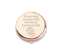 Brave Princess Makeup Mirror It’s Not What We Have In Life It’s Who We Have In Our Life Mirror Cartoon Character Fan Lover Princess Merida Gift (Brave Princess Makeup Mirror)
