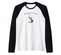 Brave Questing Raccoon: Thriving Out of Spite Raglan Baseball Tee