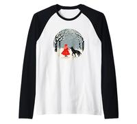 Brave Red Riding Hood for a Magical and Fairy Tale Statement Raglan Baseball Tee