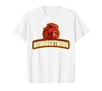 Brave Roaring Ambidextrous Value Graphic T-Shirt, Men, White, S