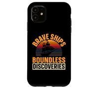 Brave Ships Boundless Discoveries Indigenous Columbus Day Case for iPhone 11