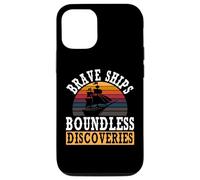 Brave Ships Boundless Discoveries Indigenous Columbus Day Case for iPhone 12/12 Pro