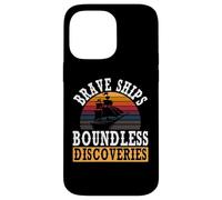 Brave Ships Boundless Discoveries Indigenous Columbus Day Case for iPhone 14 Pro Max
