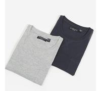 Brave Soul 2 Pack Crew Neck T-Shirts - Navy - Navy - L