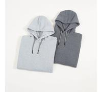 Brave Soul 2 Pack Overhead Hoodies - Charcoal - Charcoal - XL
