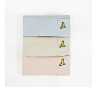 Brave Soul 3-Pack Crew Neck T-Shirts - Light Blue - Light Blue - S