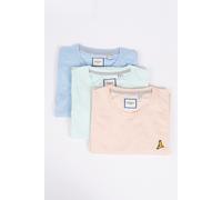 Brave Soul 3-Pack Mens Contrast Piping Crew Neck T-Shirts -