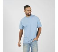 Brave Soul Acid Wash Oversized T-shirt - Blue - Blue - S