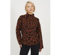 Brave Soul Animal Jacquard Turtle Neck Womens Tunic Jumper - - Size: M