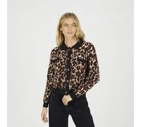 Brave Soul Animal Printed Knitted Cardigan - Brown - Brown - L