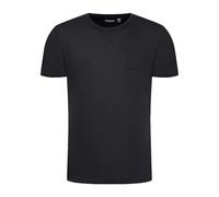 BRAVE SOUL Arkham Crew Neck T-Shirt with Chest Pocket-Black-Medium