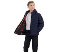 Brave Soul Boys Hooded Jackets Kids Children Back to School Casual Thick Lined Parka Long Sleeve Hood Jacket Lightweight Outerwear Padded Jacket Puffer Puffa Warm Winter Quilted Coat Navy Blue