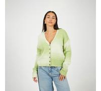 Brave Soul Button Through Space Dye Cardigan - Green - Green - XL