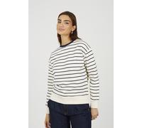Brave Soul Classic Stripe Crew Neck Womens Sweatshirt - - Size: L