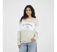 Brave Soul Contrast Stripe Panel Crew Neck Womens Sweatshirt - - Size: XS