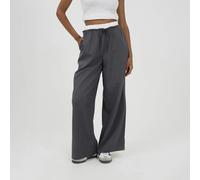 Brave Soul Contrast Waistband Tailored Trousers - Grey - Grey - S