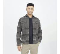 Brave Soul Cotton Blend Long Sleeve Check Shirt - Black - Black - L