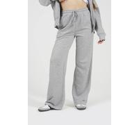 Brave Soul Cotton Blend Wide Leg Joggers In Grey Grey S