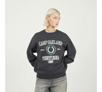 Brave Soul Crew Neck Graphic Print Sweatshirt - Dark Grey - Dark Grey - S