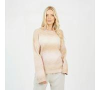 Brave Soul Crew Neck Space Dye Knitted Jumper - Stone - Stone - M