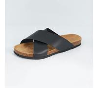Brave Soul Crossover Strap Sandals - Black - 7 - Black