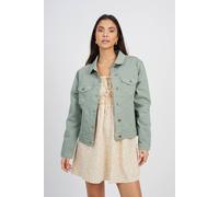 Brave Soul Denim Jacket In Khaki Khaki 16