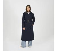 Brave Soul Double-Breasted Womens Longline Trench Coat - - Size: 14