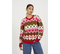 Brave Soul Fairisle Christmas Jumper Multi XS