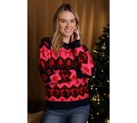 Brave Soul Fairisle Womens Christmas Jumper - - Size: XL