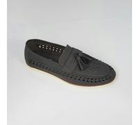 Brave Soul Faux Leather Woven Loafers - Grey - Grey - 7