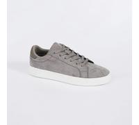 Brave Soul Faux Suede Trainers with Contrast Sole - Grey - 6 - Grey