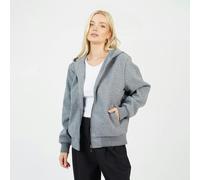 Brave Soul Faux Wool Hooded Bomber Jacket - Grey - Grey - 10