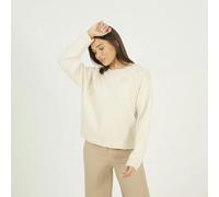 Brave Soul Floral Embroidery Jumper - Stone - Stone - S