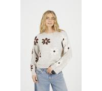 Brave Soul Floral Womens Jacquard Knit Jumper - - Size: L