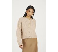 Brave Soul Fluffy Tinsel Knit Cardigan In Gold Gold S