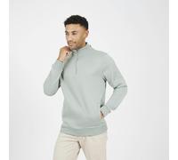 Brave Soul Funnel Neck 1/4 Zip Sweatshirt - Green - Green - M