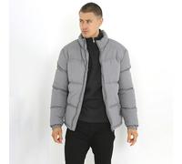 Brave Soul Funnel Neck Padded Jacket - Grey - Grey - L