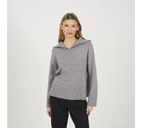 Brave Soul Women's Half Zip Knitted Jumper in Grey | Size: XS Brave Soul Grey XS