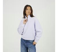 Brave Soul Half Zip Polar Fleece Sweatshirt - Lilac - Lilac - M