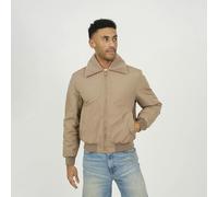 Brave Soul Harrington Jacket with Borg Collar - Stone - Stone - S