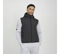 Brave Soul Heat Seal Padded Hooded Gilet - Charcoal - Charcoal - S