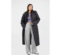 Brave Soul Heat Seal Quilted Longline Padded Jacket - Black - Black - 8