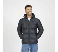 Brave Soul Heat Sealed Hooded Padded Jacket - Black - Black - M