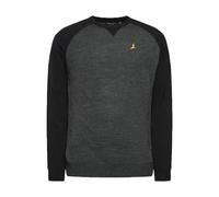 BRAVE SOUL Higgs Contrast Raglan Sleeves Knitted Jumper-Charcoal-Large