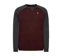 BRAVE SOUL Higgs Contrast Raglan Sleeves Knitted Jumper-Wine-Small