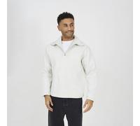 Brave Soul Men's High Funnel Neck 1/4 Zip Sweatshirt in Natural | Size: 2XL Brave Soul Natural 2XL