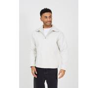 Brave Soul High Funnel Neck 1/4 Zip Sweatshirt - Natural - Natural - XXL